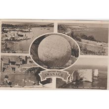 Multi View Greetings From Swanage Dorset Postcard (QDOR463)