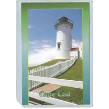 MA Falmouth Lighthouse Postcard Nobeska Light Cape Cod lighthouse_box1~535