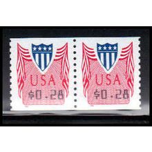 CVP33 28c Shield Very Fine MNH Pair PA5044