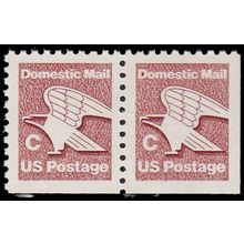 1948 20c C Eagle Fine MNH Dry Gum BPS Hor Pair BR V4927