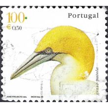 PORTUGAL, BIRD, Northern Gannet, Morus bassanus, white 2000, 100Esc, -.50