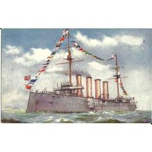 Naval HMS DRAKE Tuck Oilette Postcard (9082)