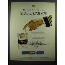 1959 Rothman's King Size Cigarettes Ad - The World Swing
