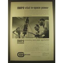 1963 General Tire Aerojet Ad - Snap-8 Division Nuclear Power System
