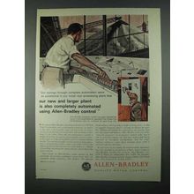 1967 Allen-Bradley Controls Ad - New Larger Plant