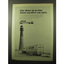 1970 Atlas Van-Lines Ad - Shows Up On Time