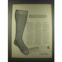 1985 Lands' End Socks Ad - Before You Day Too Much