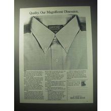 1985 Lands' End Shirts Ad - Our Magnificent Obsession
