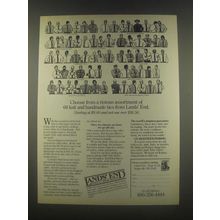 1985 Lands' End Ties Ad - From a Riotous Assortment