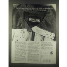 1985 Lands' End Squall Jacket Ad - Sail In It