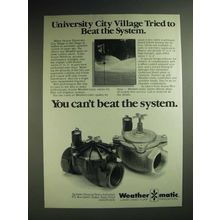 1985 Weather-matic Remote Control Valves Ad - University City Village tried to