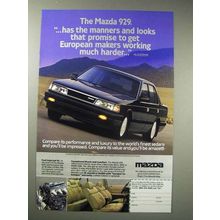 1988 Mazda 929 Car Ad - The Manners and Looks