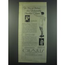 1930 Charis Foundations Ad - For miss or matron this fashionably moulded figure