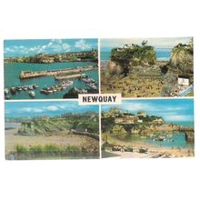 multiview, NEWQUAY, CORNWALL. used postcard. 1972 postmark =