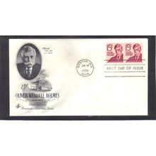 FDC Art Craft 1305E 15c Oliver W. Holmes Pair (Cachet-U/A) CV41654