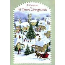 At Christmas To Special Grandparents - Christmas Greeting Card - 25555