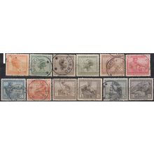 Congo Belge 1923 Michel 66 - 77 O Cote (2002) 36.10 € Métiers d'Art Cachet rond