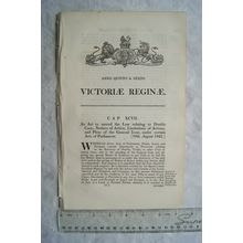 1842 Act of Parliament: double costs, notices of action, limitations & pleas