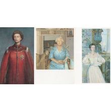 Queen Elizabeth Princess Mother 3x NPG Rare Painting Postcard s