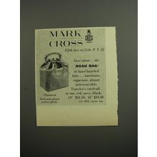 1952 Mark Cross Noah Bag Advertisement