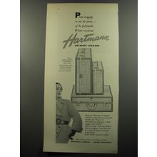 1953 Hartmann Skymate Luggage Ad - Plane luggage to suit the fancy