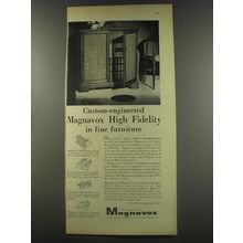 1956 Magnavox Concert Master Phonograph-Radio Ad - Custom-Engineered Magnavox