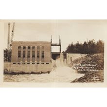 New Power House Ragged Rapids Bala Muskoka Ontario Canada Old Postcard