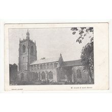 All Saints Church Necton Postcard 1907 Norfolk W Gould & Sons Series