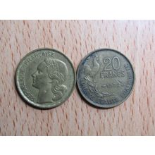 France Republic 1952 20 Francs Coin