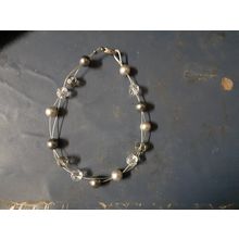womens bead and wire bracelet