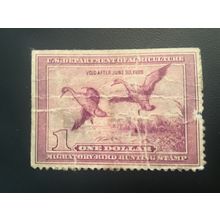 ICOLLECTZONE US RW5 VF used wounded duck