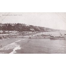 ED 448 BOURNEMOUTH -EAST CLIFF . PRINTED POSTCARD
