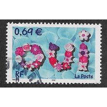 FRA 2002 69c 'GREETING STAMPS - OUI' FINE USED (EBID56-822)