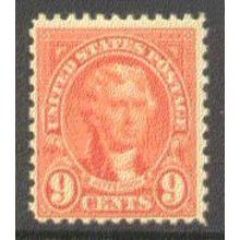 641 9c Thomas Jefferson Barely Clears MNH Q1811