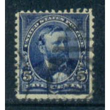 Used 281 5c Ulysses S. Grant Barely Clears M04832
