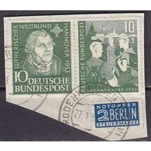 GERMANY BUND [1952] MiNr 0153 ( BStk ) [01] mit 149