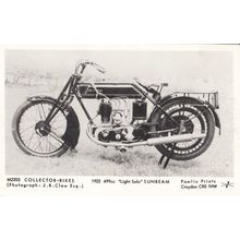 1922 499cc Light Solo Sunbeam Motorbike Motorcycle Postcard