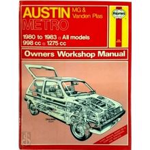Austin Metro, MG and Vanden Plas Owner's Workshop Manual