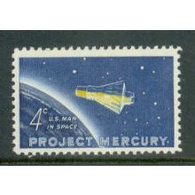 1193 4c Project Mercury Fine MNH P#S UR 27071 V5289