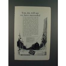 1923 Chicago Milwaukee & St. Paul Railway Ad - NICE