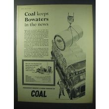 1960 National Coal Board Ad - Bowaters in the News