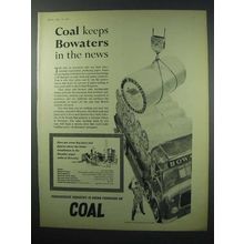 1960 National Coal Board Ad - Bowaters in the News