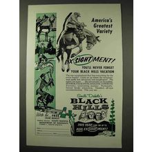 1960 South Dakota Tourism Ad - America's Variety