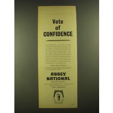 1960 National Building Society Ad - Vote of Confidence