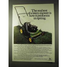 1981 John Deere 21-inch Lawn Mower Ad - Real Test