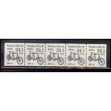 2266 24.1c Tandem Bicycle Very Fine MNH Dry Gum PNC 1/5 X1296