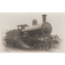 LNW Railway No 1311 FW Webb 2-4-0 Class Real Photo Train Postcard