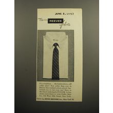 1957 Reeves Fabric Advertisement - shirt by Fuller - This is a Reeves Fabric