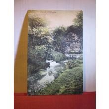 RIVER AVON, LACOCK. WILTSHIRE used antique postcard by R W Wilkinson & Co 1905 =