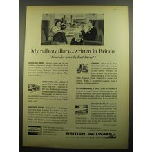 1960 British Railways Ad - My railway diary written in Britain